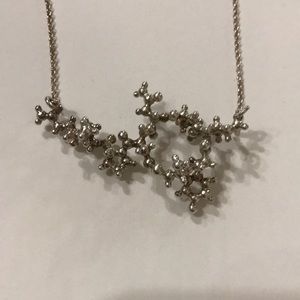 Oxytocin 3D Molecular Structure Necklace Silver 17